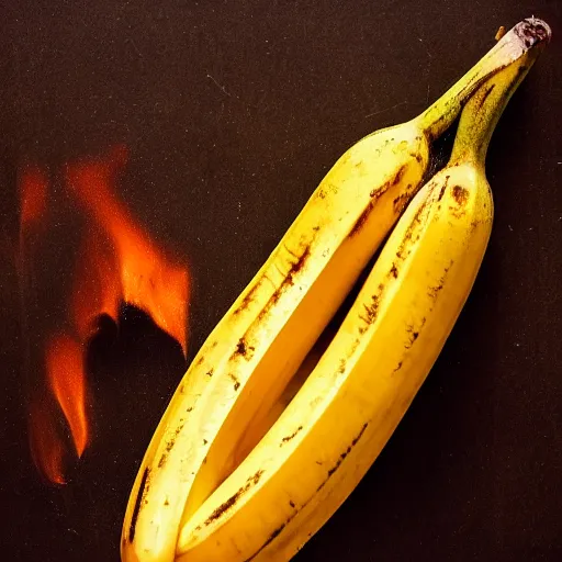 Image similar to photo of a burning banana