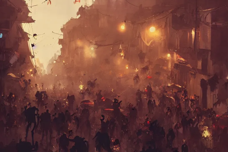 Prompt: street carnival salvador bahia, street party , cinematic lighting, dramatic atmosphere, by Dustin Nguyen, Akihiko Yoshida, Greg Tocchini, Greg Rutkowski, Cliff Chiang, 4k resolution, trending on artstation