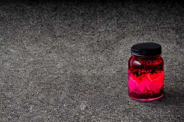 Image similar to jar of lava, studio photography