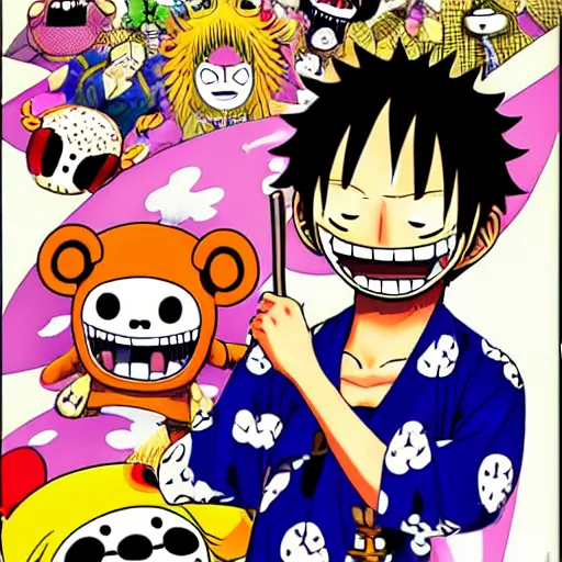 Prompt: kuma in onepiece by oda eiichiro, by toei animation