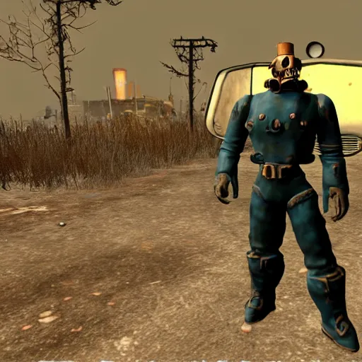 Image similar to fallout 4 character but rendered in n 6 4 graphics.