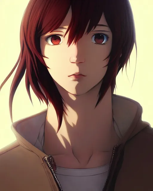 Prompt: portrait Anime as Yevgeny Morgunov actor man cute-fine-face, brown-red-hair pretty face, realistic shaded Perfect face, fine details. Anime. realistic shaded lighting by Ilya Kuvshinov katsuhiro otomo ghost-in-the-shell, magali villeneuve, artgerm, rutkowski, WLOP Jeremy Lipkin and Giuseppe Dangelico Pino and Michael Garmash and Rob Rey