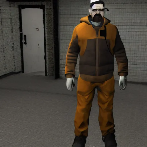 Image similar to Walter White in Half-Life 2