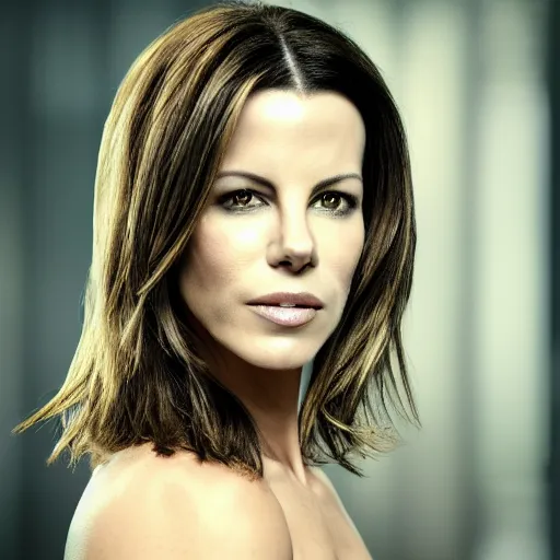 Image similar to Portrait of Kate Beckinsale in underworld,50mm