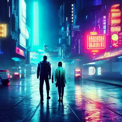 Prompt: a blade runner 2049 cyberpunk inspired city, futuristic setting, 4k ultra realistic neon light cities, incredibly detailed, studio quality