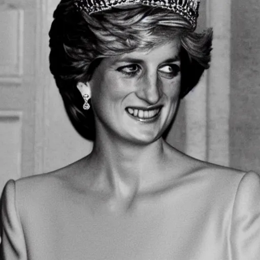 Prompt: princess diana attending the platinum jubilee of queen elizabeth