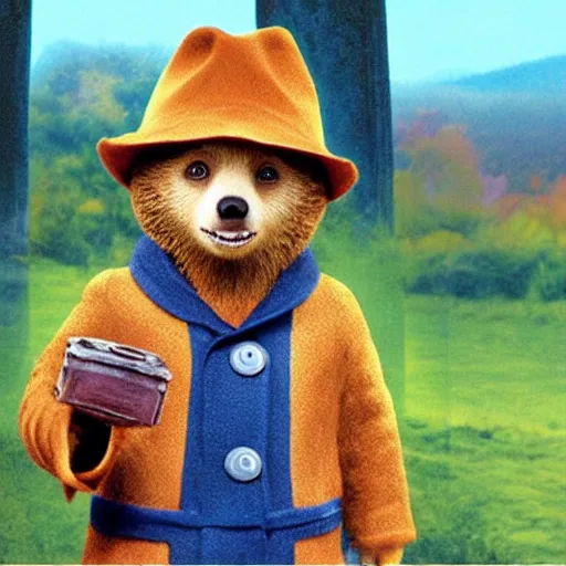 Prompt: paddington the bear but with rabies