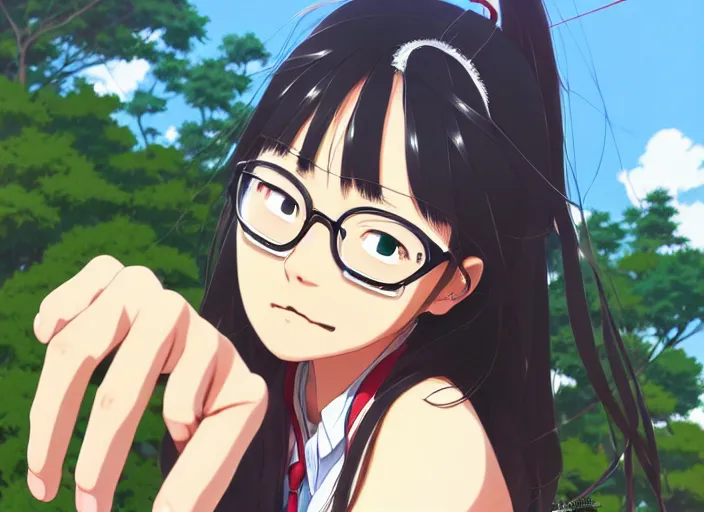 Image similar to an illustration of hayase nagatoro, finely detailed features, closeup at the faces, perfect art, at a festival, gapmoe tsundere, trending on pixiv fanbox, illustrated by nanashi, yuichi kato, take, studio ghibli, shinichi fukuda