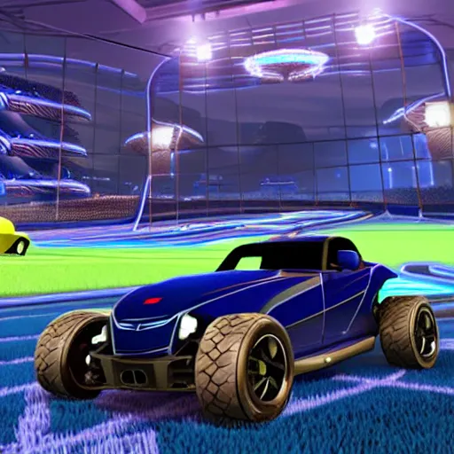 Prompt: Plymouth Prowler in Rocket League