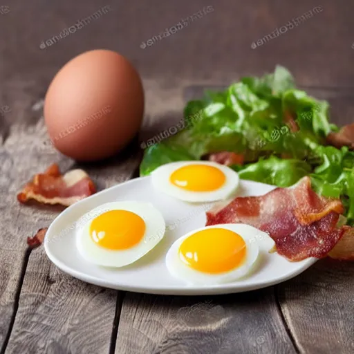 Image similar to a potato egg and bacon breakfast, yummy, 4k, professional photo