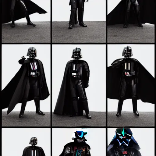 Prompt: Darth Vader Photoshoot