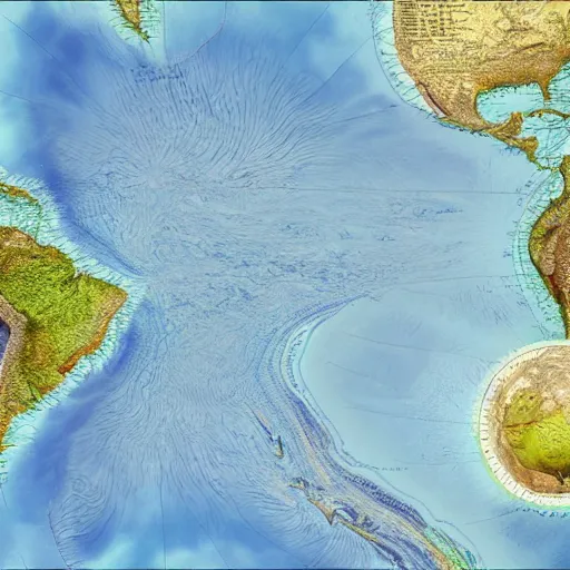 Prompt: the best map projection of earth possible, realistic, photorealistic, 8 k