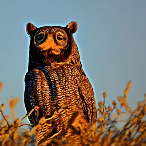 hybrid animal with the head and beak of an owl and | Stable Diffusion ...