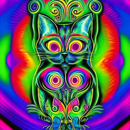 trippy cat wallpaper tumblr