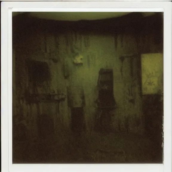 Image similar to summon rot witch fade, ritual aftermath gone wrong, a polaroid photo taken by guillermo del toro