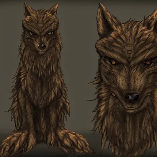 Prompt: scp wolf monster