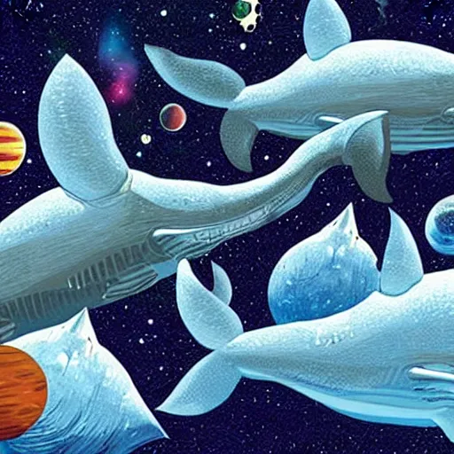 Prompt: space whales