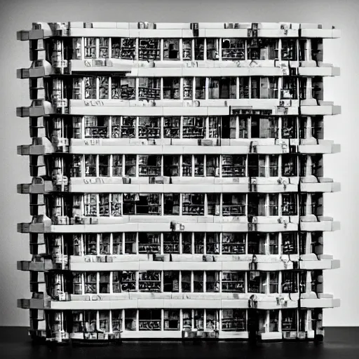 Image similar to lego brutalism architecture, photography