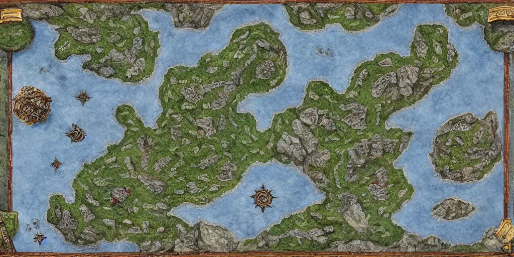 Image similar to very high quality dnd map, gridless 8 k