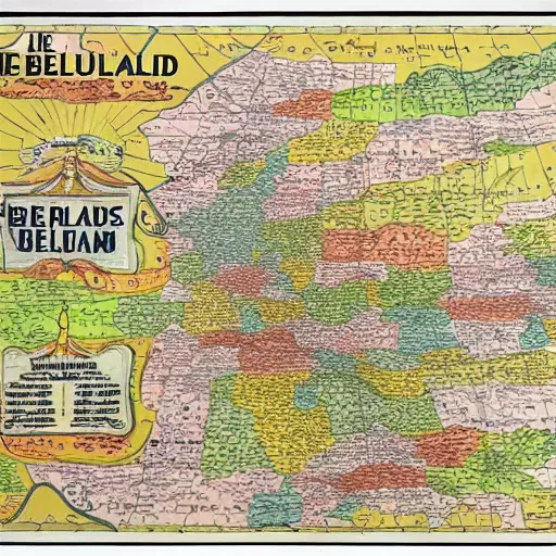 Prompt: the map of belgium