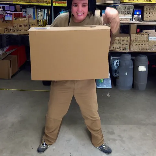 Image similar to cardboard warrior