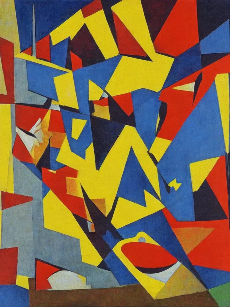 Image similar to a cubism painting by louis lozowick,