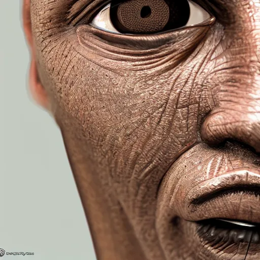 Prompt: close-up portrait of human sculpture made out of black ash, CGSociety, highly detailed, sharp, not blurry, photorealistic, 4k, 8k