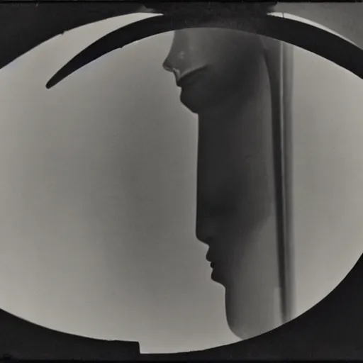 Image similar to The ‘Naive Oculus’ by Man Ray, auction catalogue photo (early rayograph), private collection, collected by Paul Virilio for the exhibition ‘The Integral Accident’