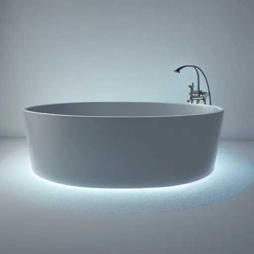 Prompt: highly detailed 3d render of bathtub by beeple