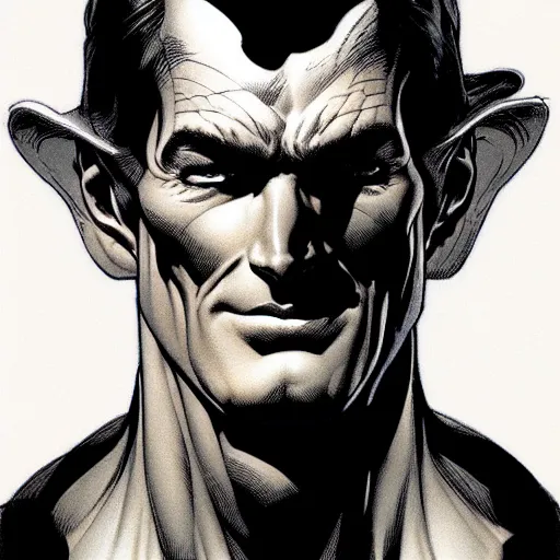 Prompt: medium portrait soft light, by killian eng and bernie wrightson, inspired by dc comics, fine, sharp high detail,