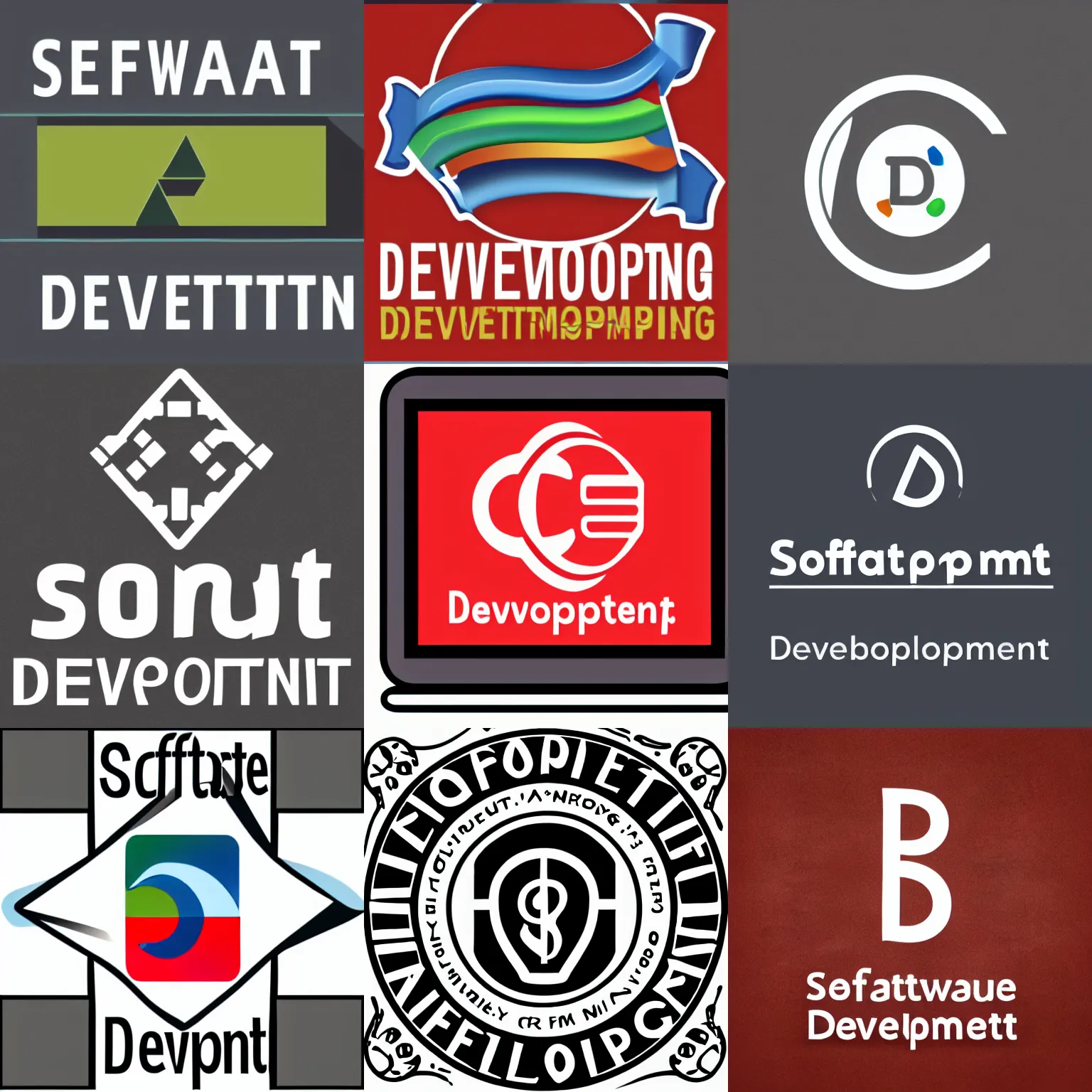 Prompt: software development logo