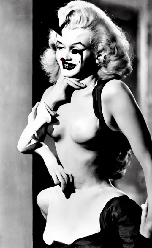 Image similar to Marilyn Monroe as the Joker