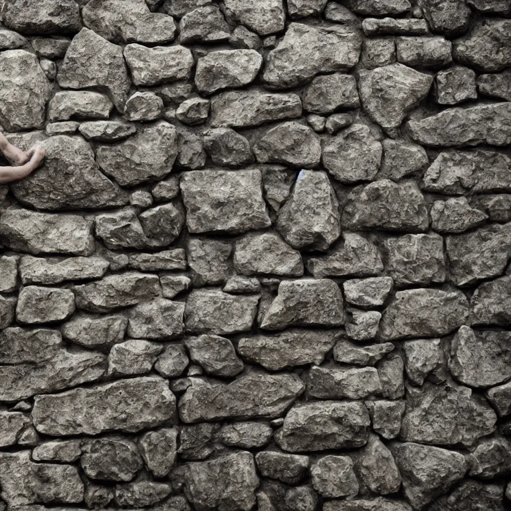 Image similar to a stonemason carving intricate runes into a stone wall, fantasy concept art, cinematic framing, cinematic lighting, movie poster art, digital art, intricately detailed, blockbuster movie art