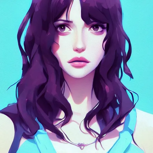 Image similar to a beautiful gina gershon christina hendricks kat dennings alluring instagram model by guweiz and wlop and ilya kuvshinov and artgerm and makoto shinkai and studio ghibli, symmetrical eyes, aesthetic, gorgeous, stunning, alluring, attractive, artstation, deviantart, pinterest, digital art