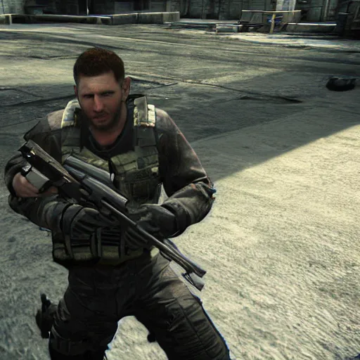 Image similar to chris redfield in escape from tarkov