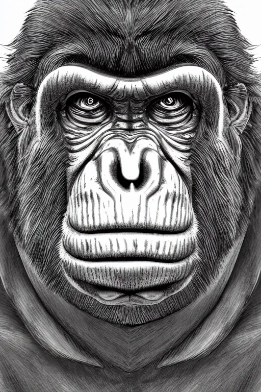 Image similar to an ape artichoke hybrid, highly detailed, digital art, sharp focus, trending on art station, anime art style