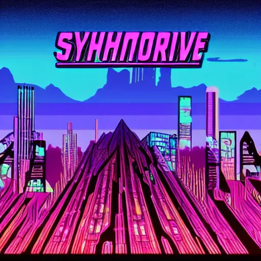 Image similar to synthwave