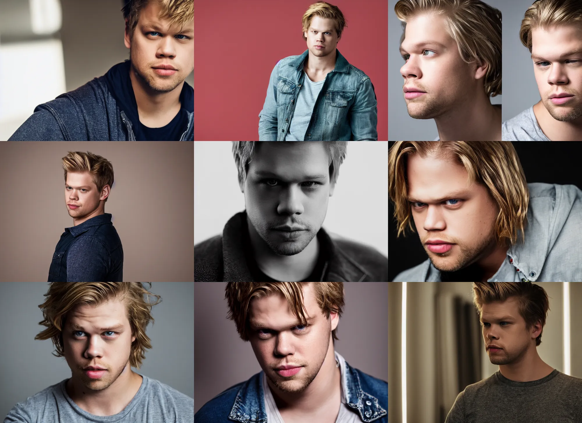 Prompt: photo still of chord overstreet, 8 k, studio lighting bright ambient lighting key light, 8 5 mm f 1. 8