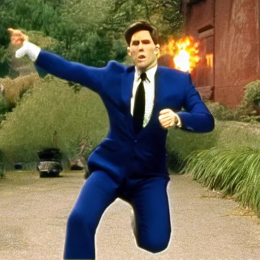 Image similar to Live Action Still of Jerma985 in Austin Powers, real life, hyperrealistic, ultra realistic, realistic, highly detailed, epic, HD quality, 8k resolution, body and headshot, film still