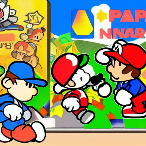 Image similar to paper mario on the n 6 4