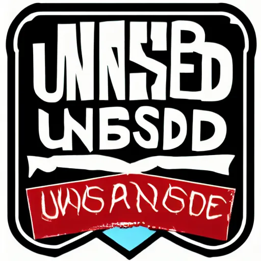 Prompt: logo of the word unleashed