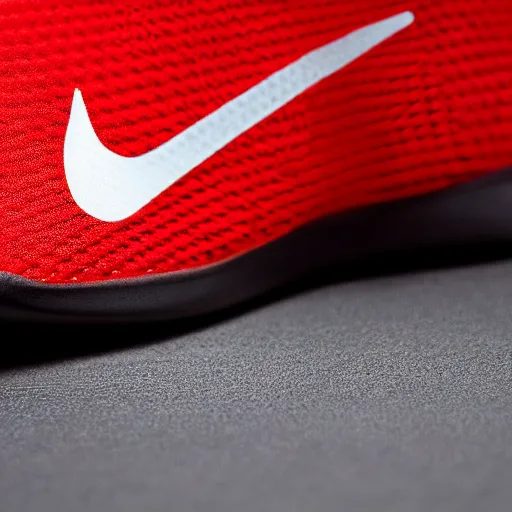 Image similar to a futuristic nike shoe, studio lighting, studio photography, highly detailed, red, black, 8 k, ad, sharp focus, side view