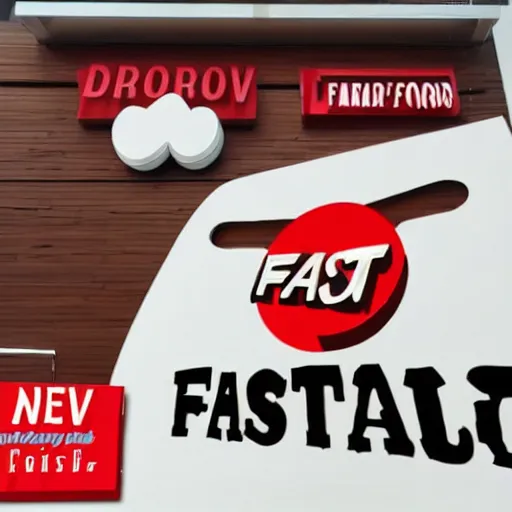 Prompt: logo for new fast food,