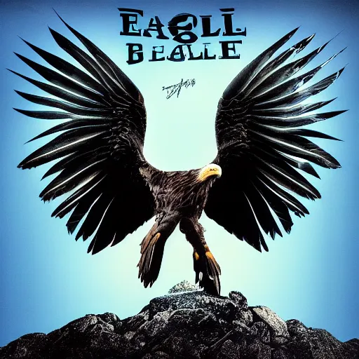 Image similar to eagle album art, poster, cover art, epic, dramatic