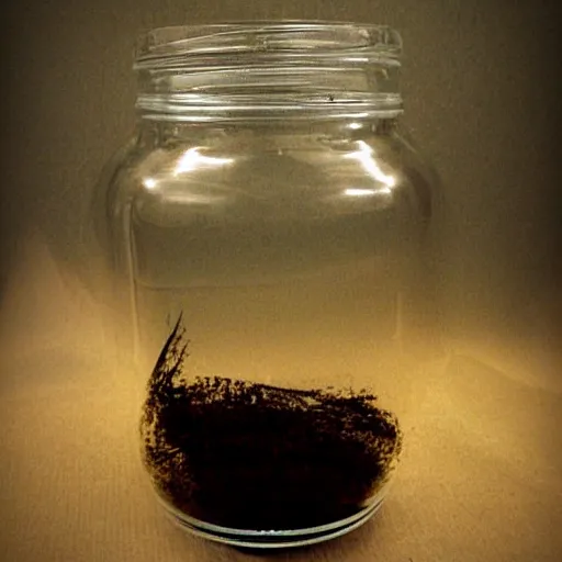 Prompt: tornado in a jar