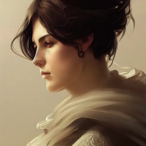 Image similar to portrait of Can Bonomo, elegant, intricate, headshot, highly detailed, digital painting, artstation, concept art, sharp focus, illustration, art by artgerm and greg rutkowski and alphonse mucha