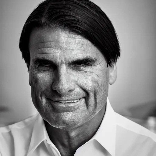 Image similar to Jair Bolsonaro evil 50mm portrait