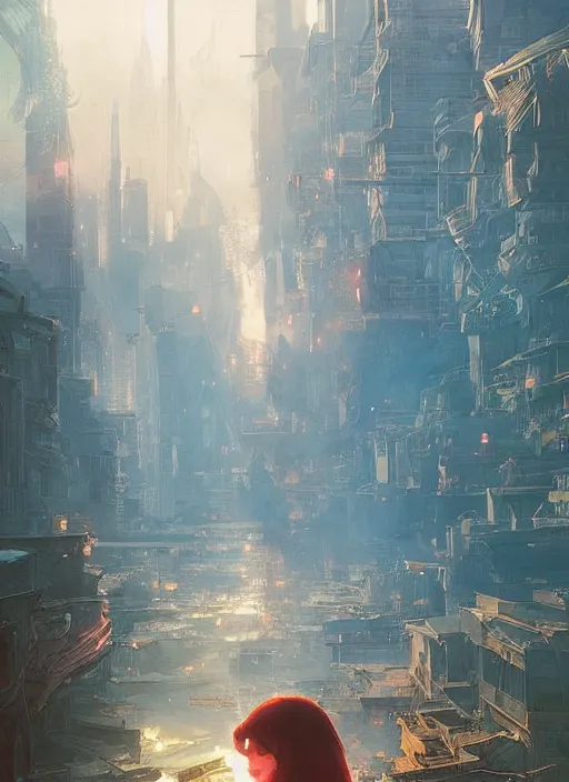 Image similar to manila philippines burning, stephen bliss, unreal engine, fantasy art by greg rutkowski, loish, rhads, ferdinand knab, makoto shinkai and lois van baarle, ilya kuvshinov, rossdraws, tom bagshaw, alphonse mucha, global illumination, radiant light, detailed and intricate environment