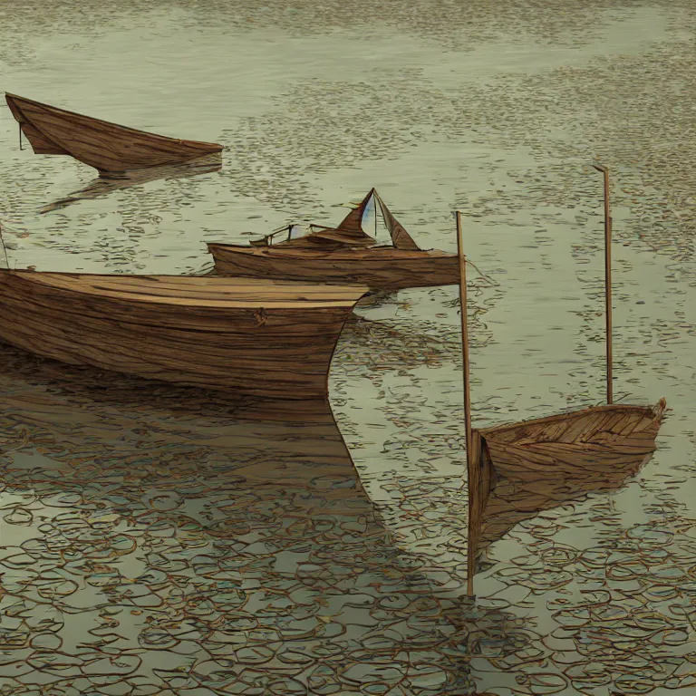 Image similar to a picture of a rising tide lifts all boats. visual art, 8 k resolution, 3 d modelling, accent lighting, art nouveau