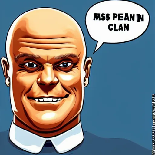 Prompt: Mr. Clean in the style of stanely kubrick
